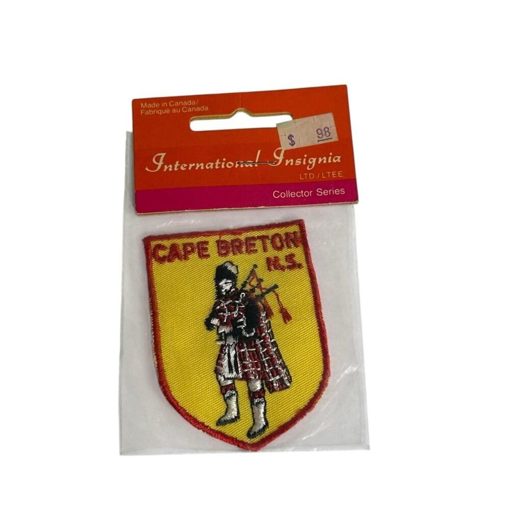 Cape Breton Nova Scotia Bagpiper Canadian Souvenir Embroidered Patch